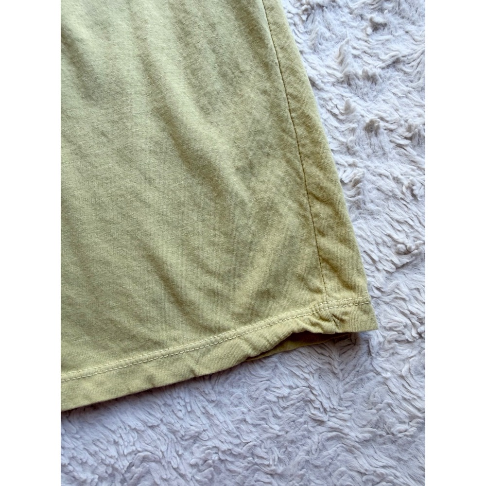 Jungmaven Hemp Organic Cotton Blend Crew Neck T-Shirt Lime Green Yellow XS Tee - Picture 7 of 11